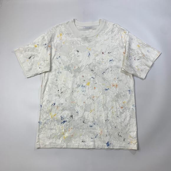 John Elliot T Shirt Mens 3 Multi University Pollock Paint Splatter Short Sleeve - Picture 2 of 8